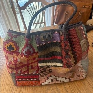 Patchwork Tote Bag - Multi-Color